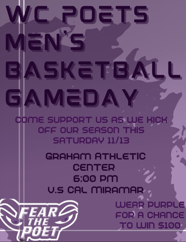 This weekend we will be kicking off our season at home against Cal Miramar. Come support our Poets!