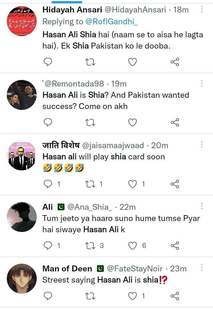 shubhankrmishra's tweet photo. Why so much hate for Hasan Ali for  being a Shia Muslim ? 
We Stand with Hasan Ali 🤗
 #PAKVSAUS #Pakistan https://t.co/XarY6KldwV