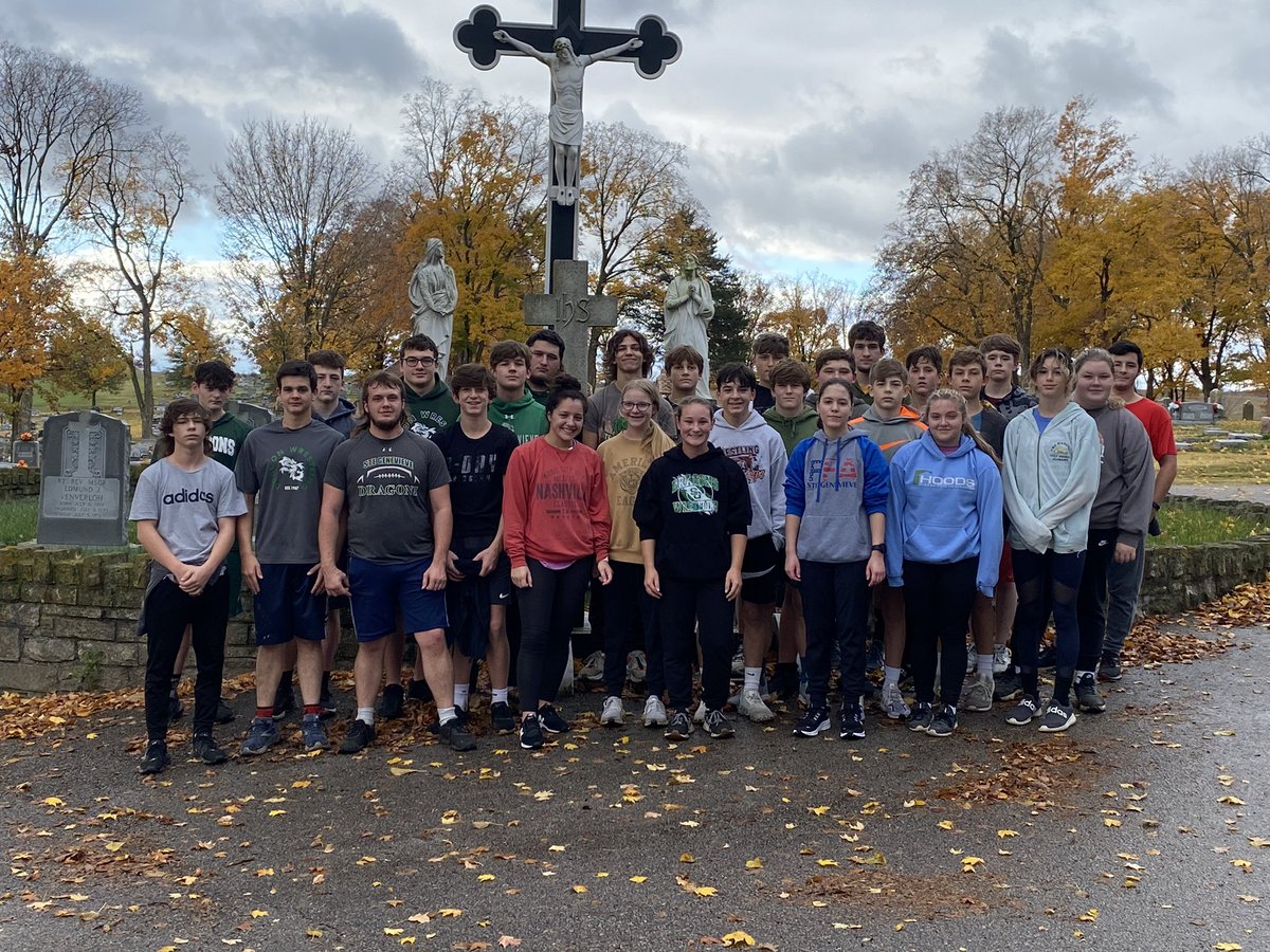 Our wrestlers completed their annual Veterans Day silent run through the cemetery this morning.  This is always a humbling experience for them.  On our behalf we’d like to thank all the past, present and future veterans for their sacrifices.