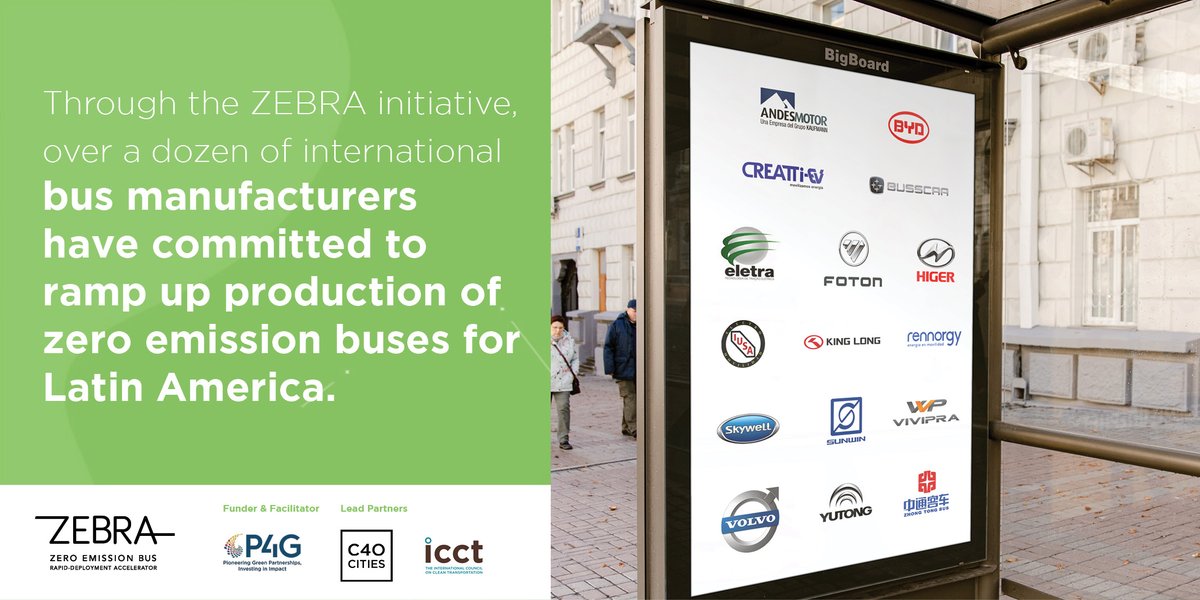 c40cities's tweet photo. Over 2,400 e-buses are circulating in Latin America and 2,000 more will soon be deployed, as manufacturers meet the growing demand for clean transport. ZEBRA is helping drive the zero emission transport sector forward: https://t.co/TGhMX90UC3

#COP26 @theicct @P4Gpartnerships https://t.co/OjKoF4gicM