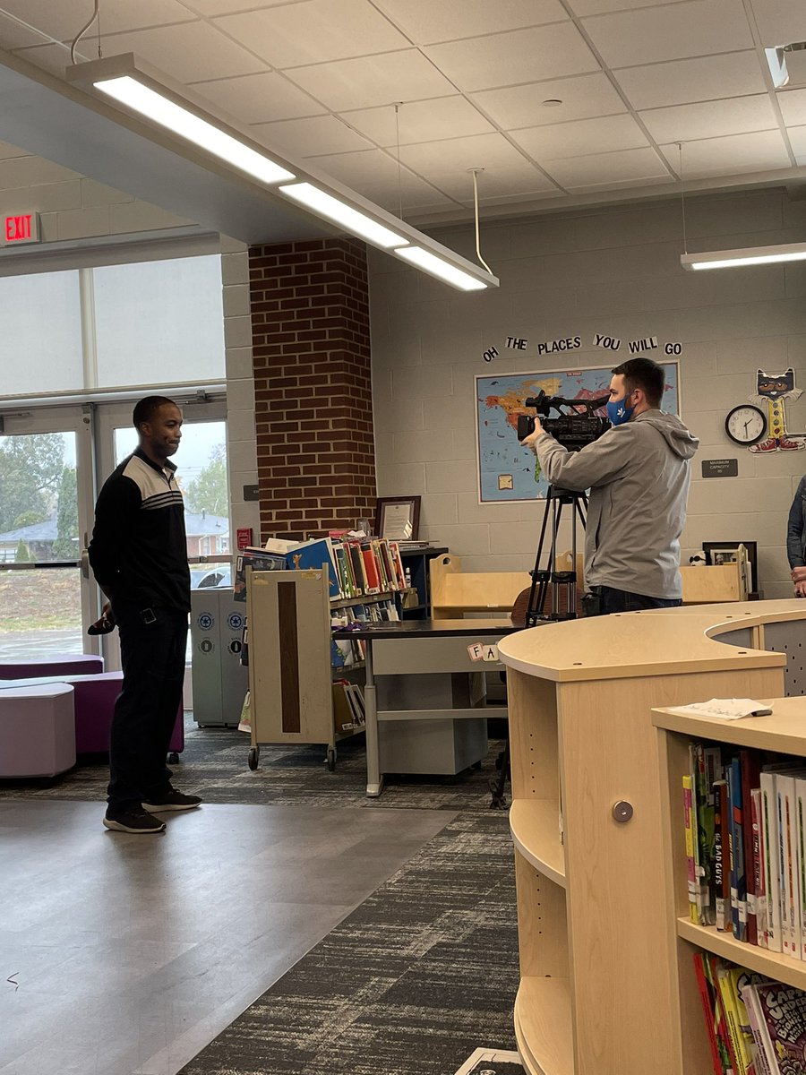 Watching our very own (and amazing) Mr. Reid do an interview about his position as a Middie Counselor!  We are so grateful for his work with our Panthers to support our mental health and social-emotional needs! #RosaOnTheRise
