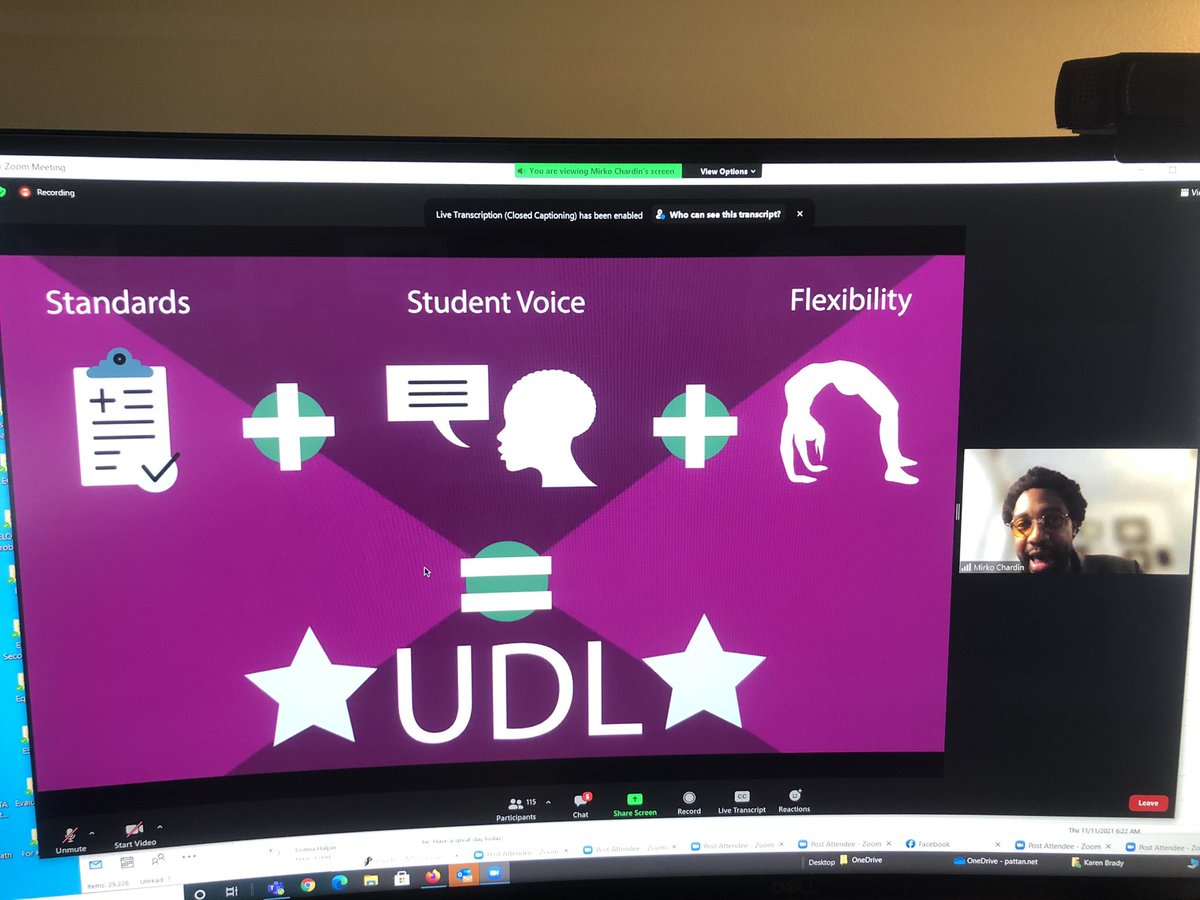 karenbrady98's tweet photo. The dynamic Mirko Chardin. “Educators: Keep humanity at the Center” UDL practices. #EquityIsMTSS @pattanupdates https://t.co/Erl6iErknb