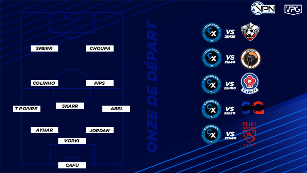 Nouvelle soirée de compétition! 5 Matchs encore ce soir!
@VPNPS4Officiel <a href="/VPGFrance_/">VPG France</a> <a href="/VPGEurope/">Virtual Pro Gaming | Europe</a> <a href="/OfficialVPG/">Virtual Pro Gaming</a> 
21h20 VS @MadArmyAcA  
21h40 VS @MSI_Aquilae 
22h00 VS LIF esport 
22h20 VS <a href="/SIMPLEGAME10/">Simple Game</a> 
22h40 VS @StructureRSAE
twitch.tv/ska_rr