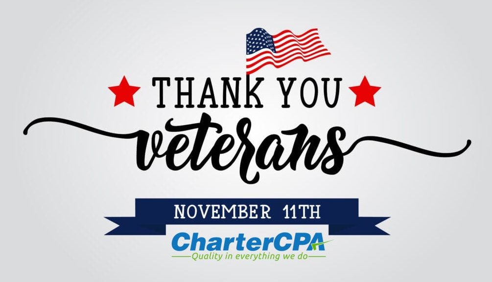 CharterCpa's tweet photo. Today we honor the bravery and dedication of the veterans in our communities. Thank you for all that you do. 

#veteransday #veteransday2021 #CCPA #CPA #outsourcing #accounting https://t.co/2WtzVAH3jn