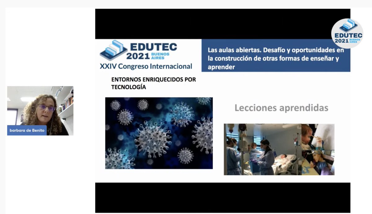 #edutec2021 Bárbara de Benito en Panel Las aulas abiertas. Desafío y oportunidades en la construcción de otras formas de enseñar y aprender