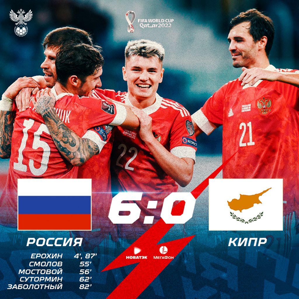 Уверенно! Впереди Сплит!

#РоссияКипр 6:0