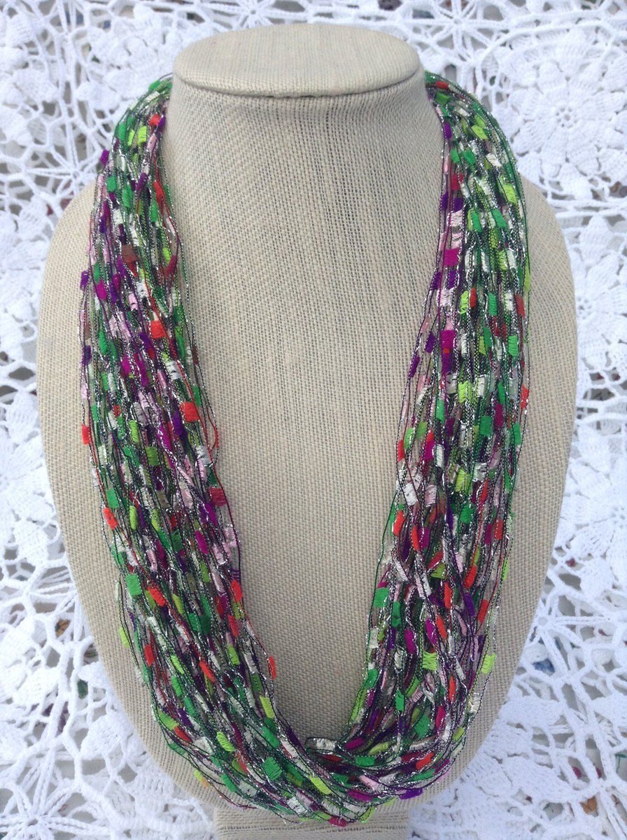 It's so great to hear from a customer! Thanks for the kind words! ★★★★★ 'Item came quickly and was beautiful! It was a gift for my mother and she loved it. ' Holly M. #colorfulscarf #rainbowscarf #stockingstuffer #colorfulnecklace #womensaccessory etsy.me/3HdO3R9