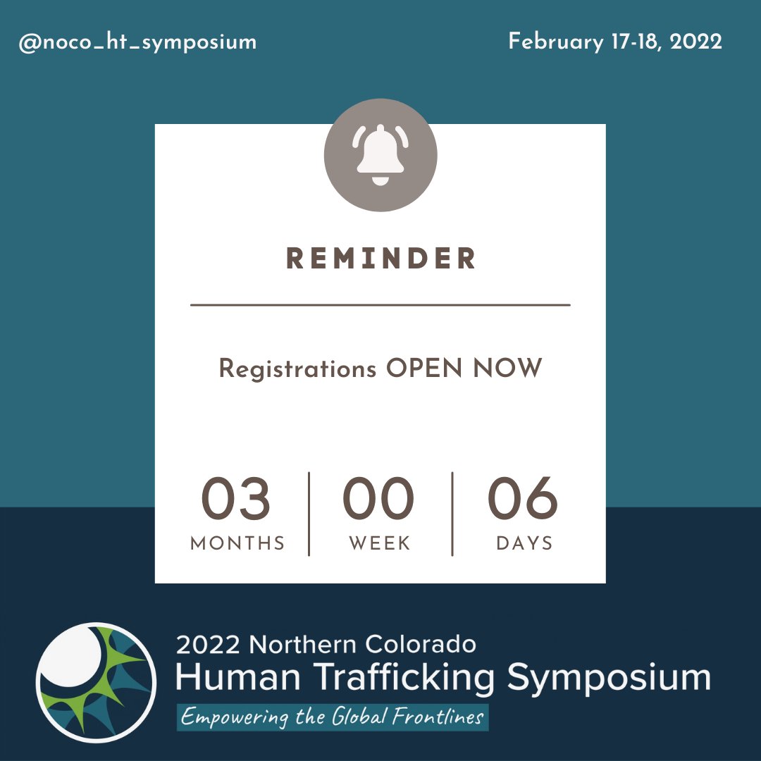 NoCoHTS's tweet photo. It's finally here! We are proud to announce that registration is live for this upcoming year's symposium! In this year's symposium, we will hear from a variety of justice leaders about the work they're doing to research this complex global issue and how we all can get involved. https://t.co/vEzMOCBG4H
