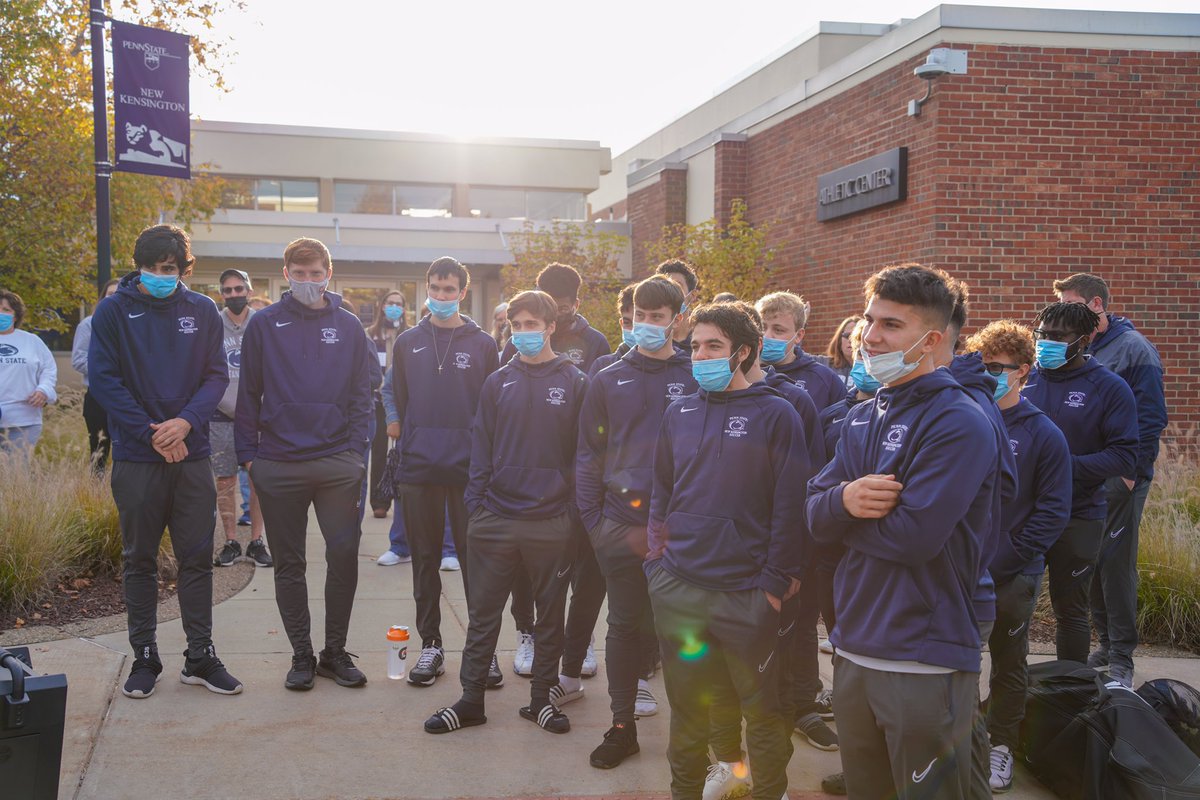 PSU New Kensington (@psnkadmissions) on Twitter photo This morning, #PSNK faculty, staff, students, alumni and friends cheered on the <a href="/psnkmenssoccer/">Penn State New Kensington Men’s Soccer</a> team as they headed off to the team’s very first @theuscaa nationals! Be sure to #RoarAsOne w/ them while they’re in Virginia Beach (games start tomorrow!) making history! ⚽️#PennState This morning, #PSNK faculty, staff, students, alumni and friends cheered on the <a href="/psnkmenssoccer/">Penn State New Kensington Men’s Soccer</a> team as they headed off to the team’s very first @theuscaa nationals! Be sure to #RoarAsOne w/ them while they’re in Virginia Beach (games start tomorrow!) making history! ⚽️#PennState