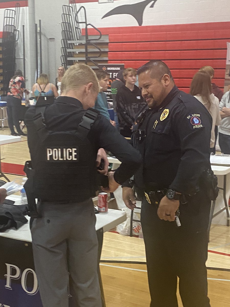 Oliver loved seeing the big kids, Mrs. Biehl shared about being a social worker, and Ben March is now in charge of student discipline.