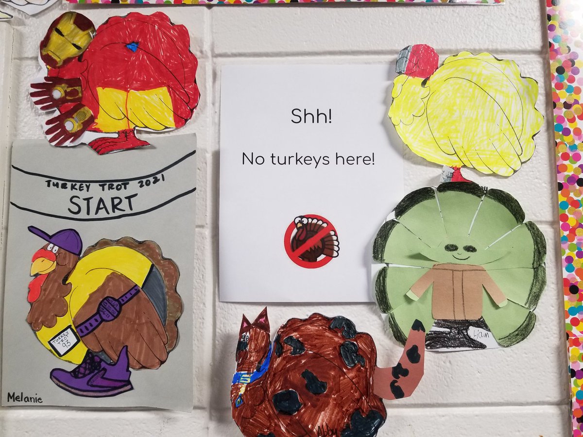 MsCteach2nd's tweet photo. No turkeys in 2nd grade!#wcsflight #saveturkeys #readmorelearnmore https://t.co/6bxrcGFBAr