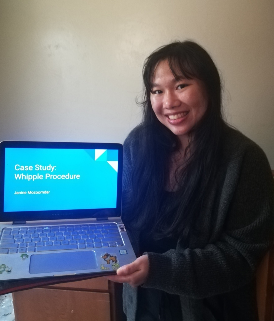CalPolySLODI's tweet photo. #RD2Be @jam_w_janine wrapping up her clinical rotation with her finished case study! Now comes the hard part--presentation time! #internsinaction #calpolyextendededucation #fsncalpoly #clinicalnutrition https://t.co/EvDrrO6diN