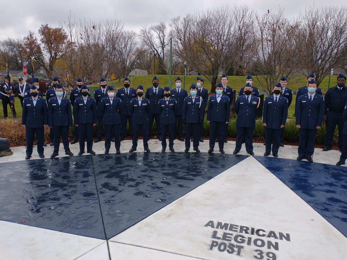 NorthAFJROTC's tweet photo. AFJROTC cadets and North High choir at today's Veteran's Day ceremony. https://t.co/v0oU1fIqGo