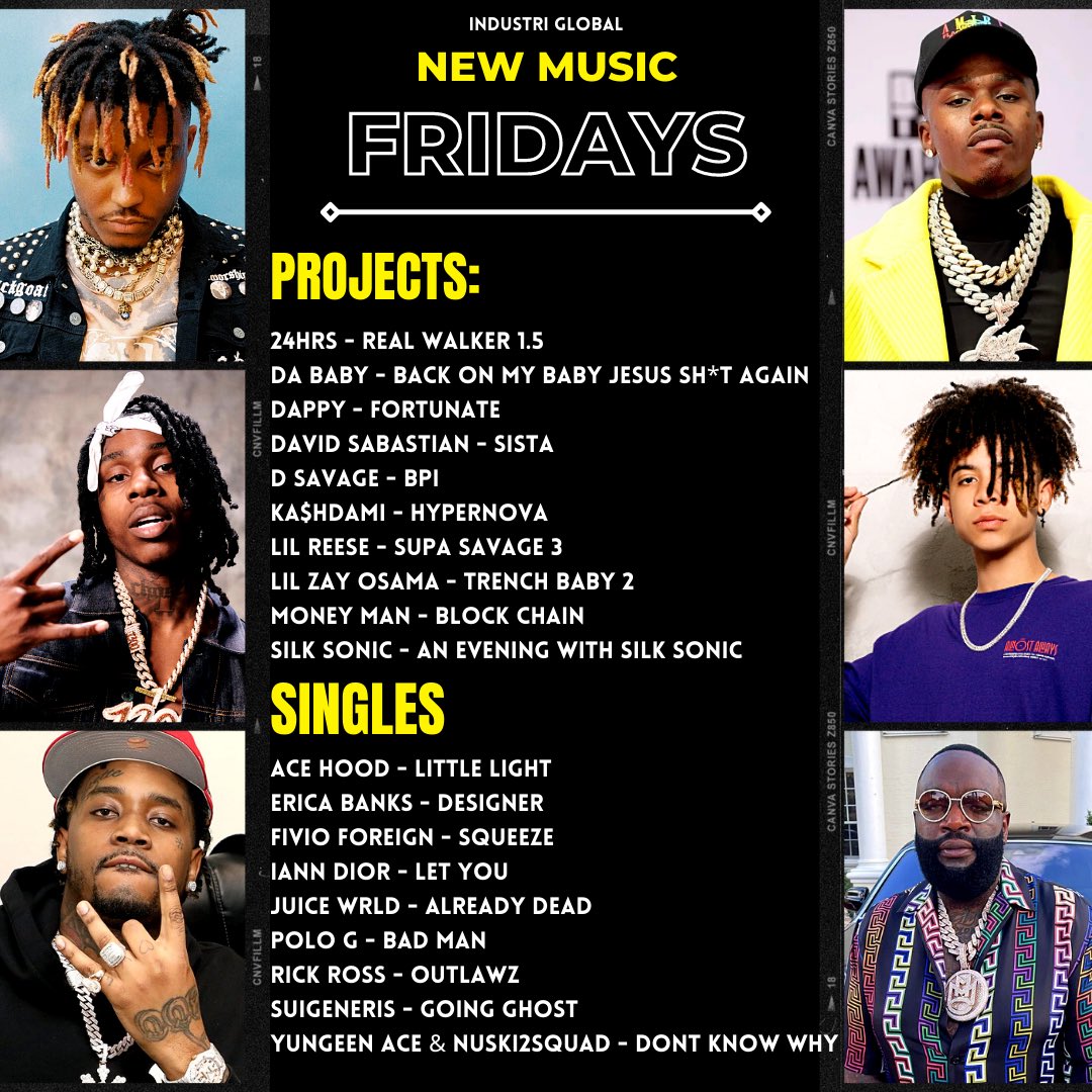 Our first #NewMusicFridays 💿 What single or project are you listening to first?