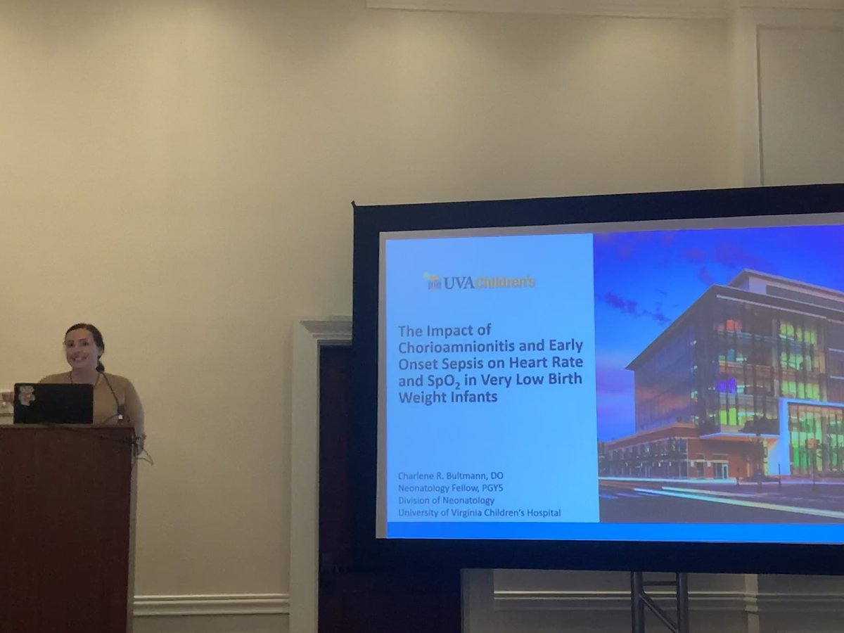 UVaNICU's tweet photo. Dr @BultmannCharli presenting like the rock star she is at the 98th @AAPneonatal Perinatal &amp; Developmental Symposium #neoTwitter @NeoTECaN https://t.co/5EeAqkRSrW