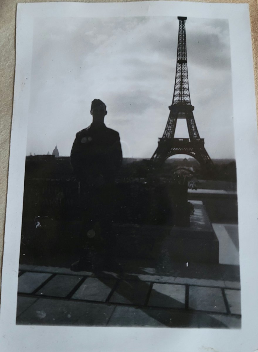 S_537's tweet photo. Dad #UnitedStates #Army #Veteran #WWII his qotes "11 straight months of combat" "Paid by Uncle Sam 2 blow up bridges &amp; build them again"
"Eating lunch @ Eiffel Tower when learned about victory in Japan Waiter immediately raised prices"
Most important "Never forget Life is sweet" https://t.co/96oO7IXB5L
