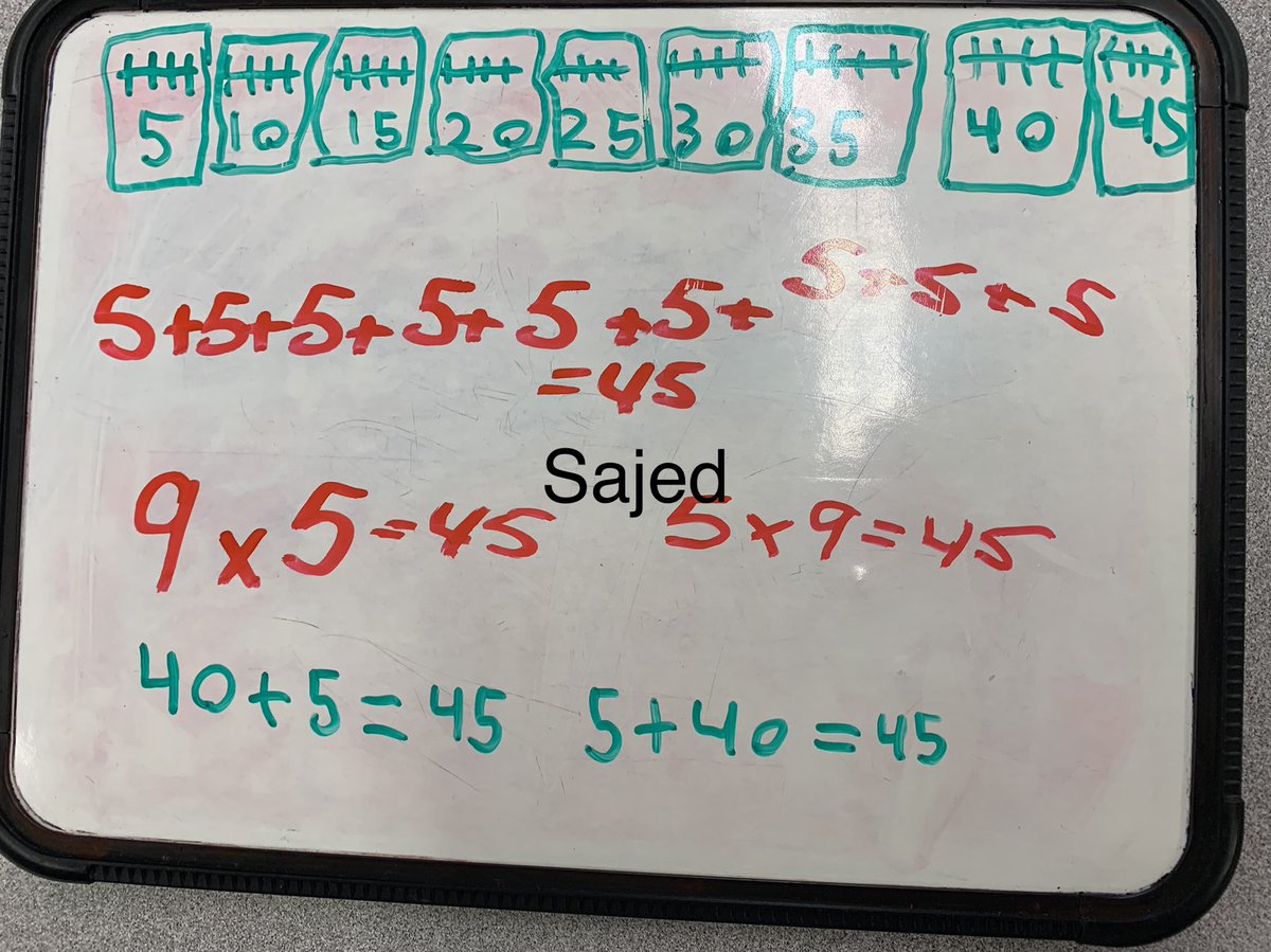 The math thinking in the grade 3/4 <a href="/BurleighHillPS/">Burleigh Hill PS</a> today was fantastic as students thought about different ways to represent the # of the day.