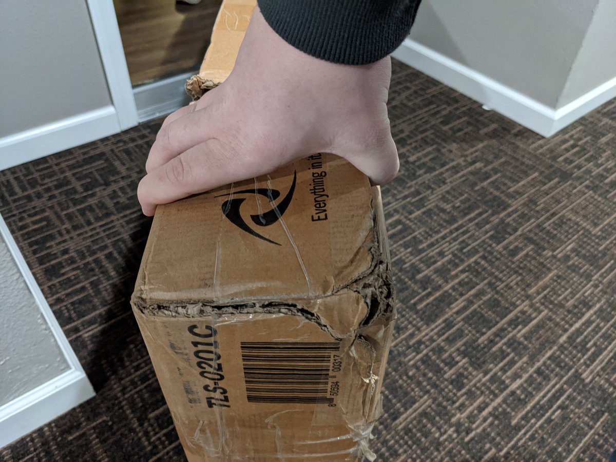 GIJojo2's tweet photo. @UPS @Costco not sure if this was from costco or from shipping with ups but either way this is horrible. Normally things bought from Costco its great, and ups normally is great. But this is horrible. https://t.co/U65sfPLqKf