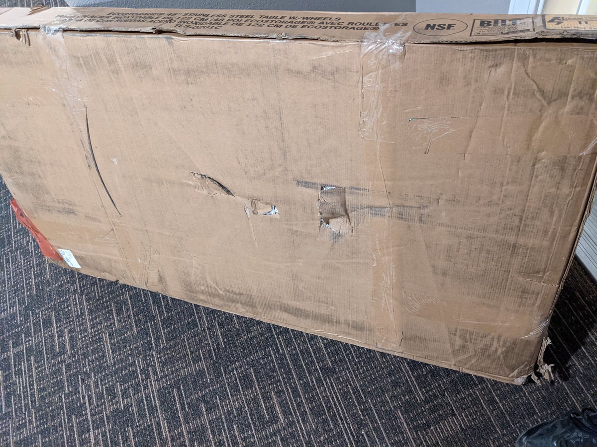 GIJojo2's tweet photo. @UPS @Costco not sure if this was from costco or from shipping with ups but either way this is horrible. Normally things bought from Costco its great, and ups normally is great. But this is horrible. https://t.co/U65sfPLqKf