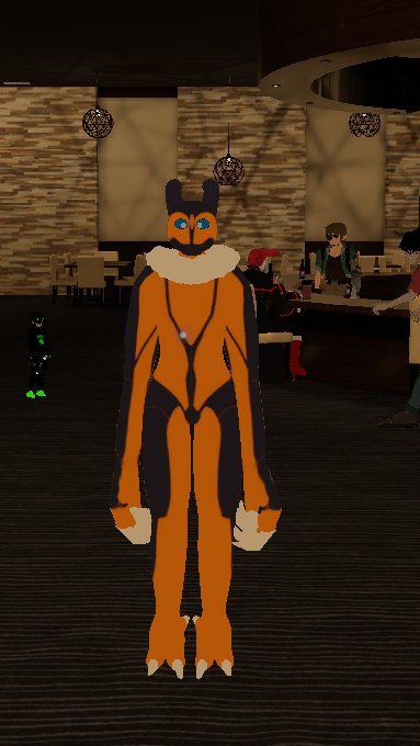 Starting to get back into vr chat.
Using the model @BlizzBoy3 made for me. 
Little more tweaks but yeh!