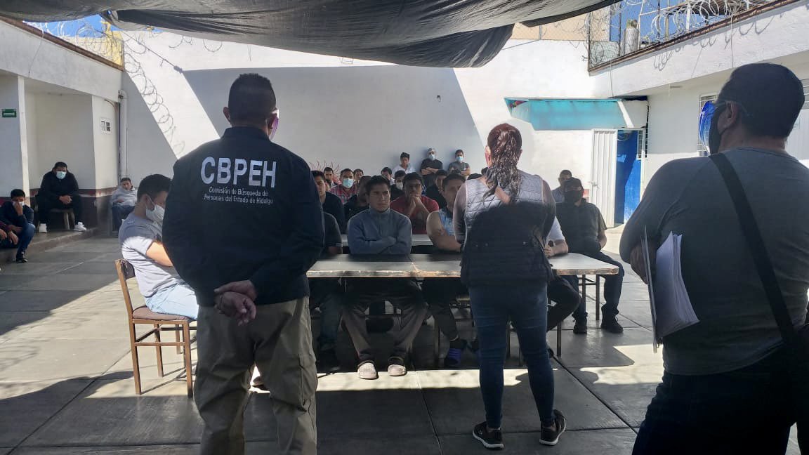 CBPEHidalgo's tweet photo. El día de hoy, la #CBPEH coordinó Acciones de Búsqueda en Vida en diversos centros de rehabilitación en el municipio de #Pachuca, en compañía de Familiares. #SinLasFamiliasNo #TeamCBPEH #TodosEnLaBúsqueda https://t.co/PfEmEjRB6u