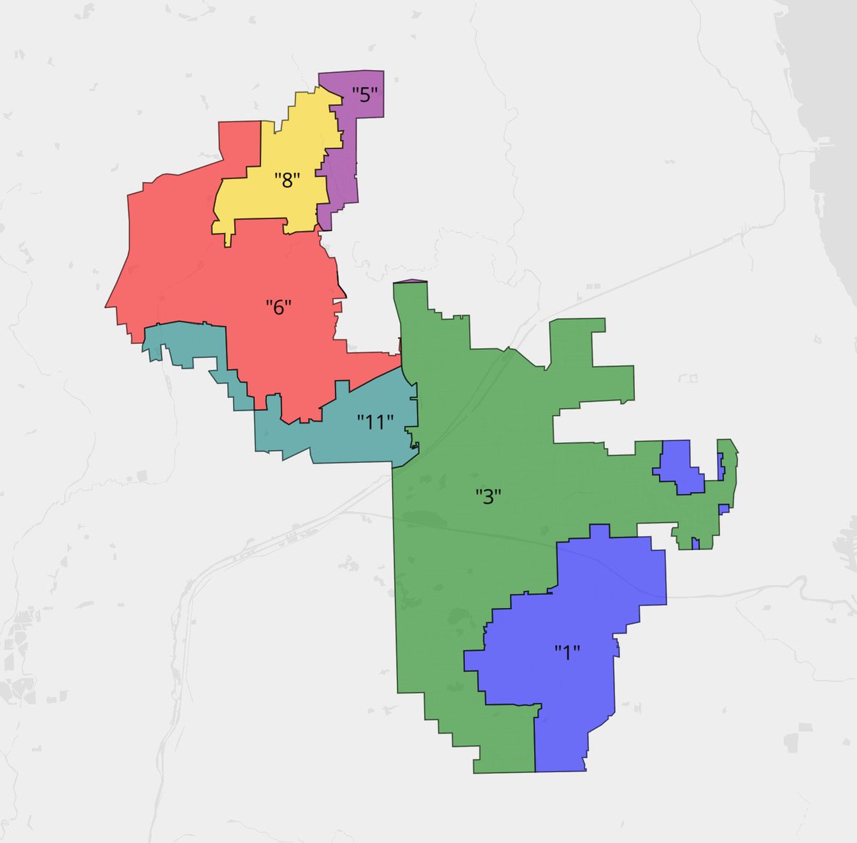 downballotnews's tweet photo. Here's a very interesting map of the new #IL06, broken down by the six old districts that make it up:

• #IL06 (Casten, red): 59-39 Biden
• #IL03 (Newman, green): 51-47 Biden

*However*, Newman's part cast 78,500 votes for Biden, vs. 60,200 in Casten's https://t.co/4A9OTnpIfB https://t.co/QWh4c8Lo7X