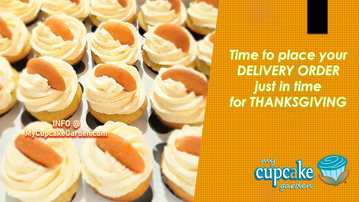 MyCupcakeGarden's tweet photo. Time to place your DELIVERY ORDER...
→ Just in time for THANKSGIVING🦃!

[🧁HEY! Mention this post &amp; receive FREE DELIVERY for Collin County deliveries now thru 11/24/2021!]

[#Thanksgiving #CupcakeDelivery #Delivery #FoodTruck #DallasFoodTruck #DFWFoodTrucks #Sweet] https://t.co/XrXLerhFu6