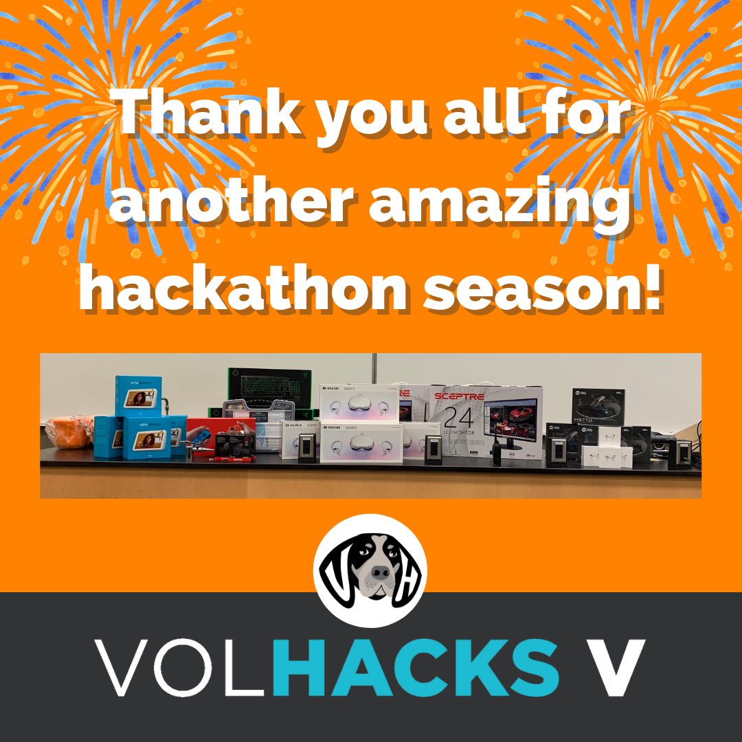 volhacks's tweet photo. This year's VolHacks was a blast! We got to see a lot of cool projects and met a lot of amazing people. thank you to the mentors, volunteers, and organizers who helped make this event a success And thank you to every one of the hackers who took part in this year's event #volhacks https://t.co/injOxf8PwM