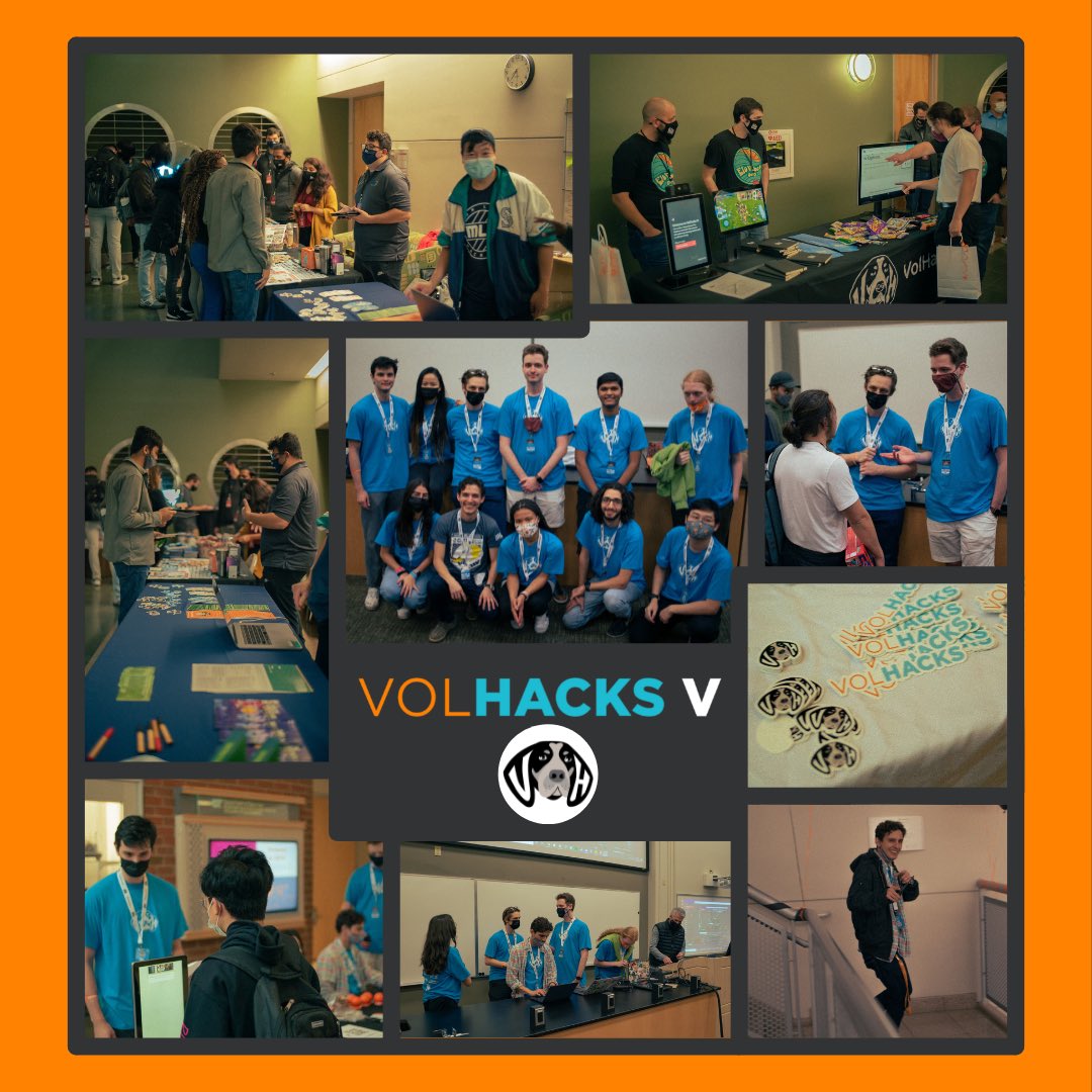 volhacks's tweet photo. This year's VolHacks was a blast! We got to see a lot of cool projects and met a lot of amazing people. thank you to the mentors, volunteers, and organizers who helped make this event a success And thank you to every one of the hackers who took part in this year's event #volhacks https://t.co/injOxf8PwM