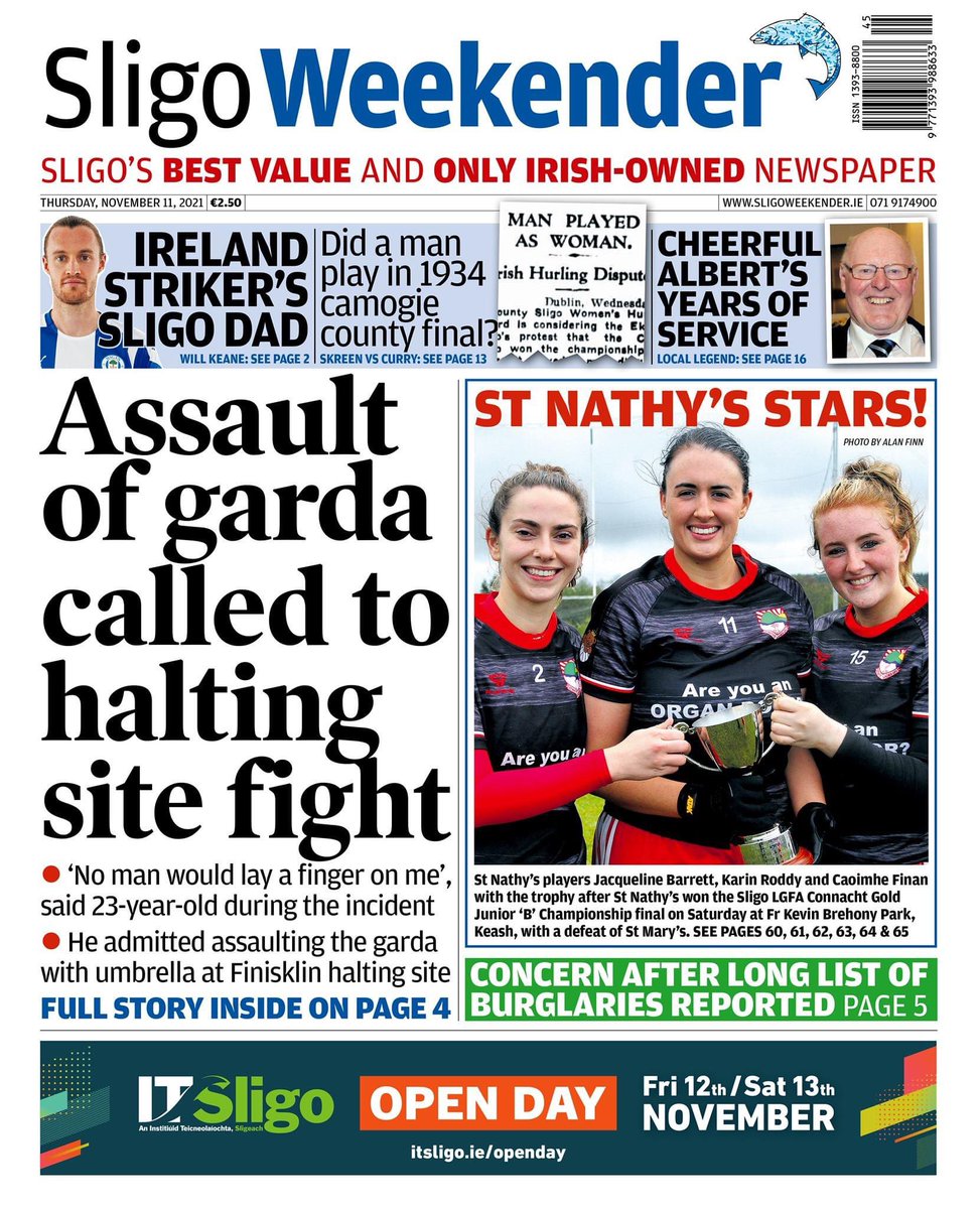 The Sligo Weekender is online and in shops now! Here's a look at this week's front page. SUPPORT YOUR LOCAL NEWSPAPER – PICK UP THE SLIGO WEEKENDER TODAY You can buy the Sligo Weekender online here: pressreader.com/ireland/sligo-…