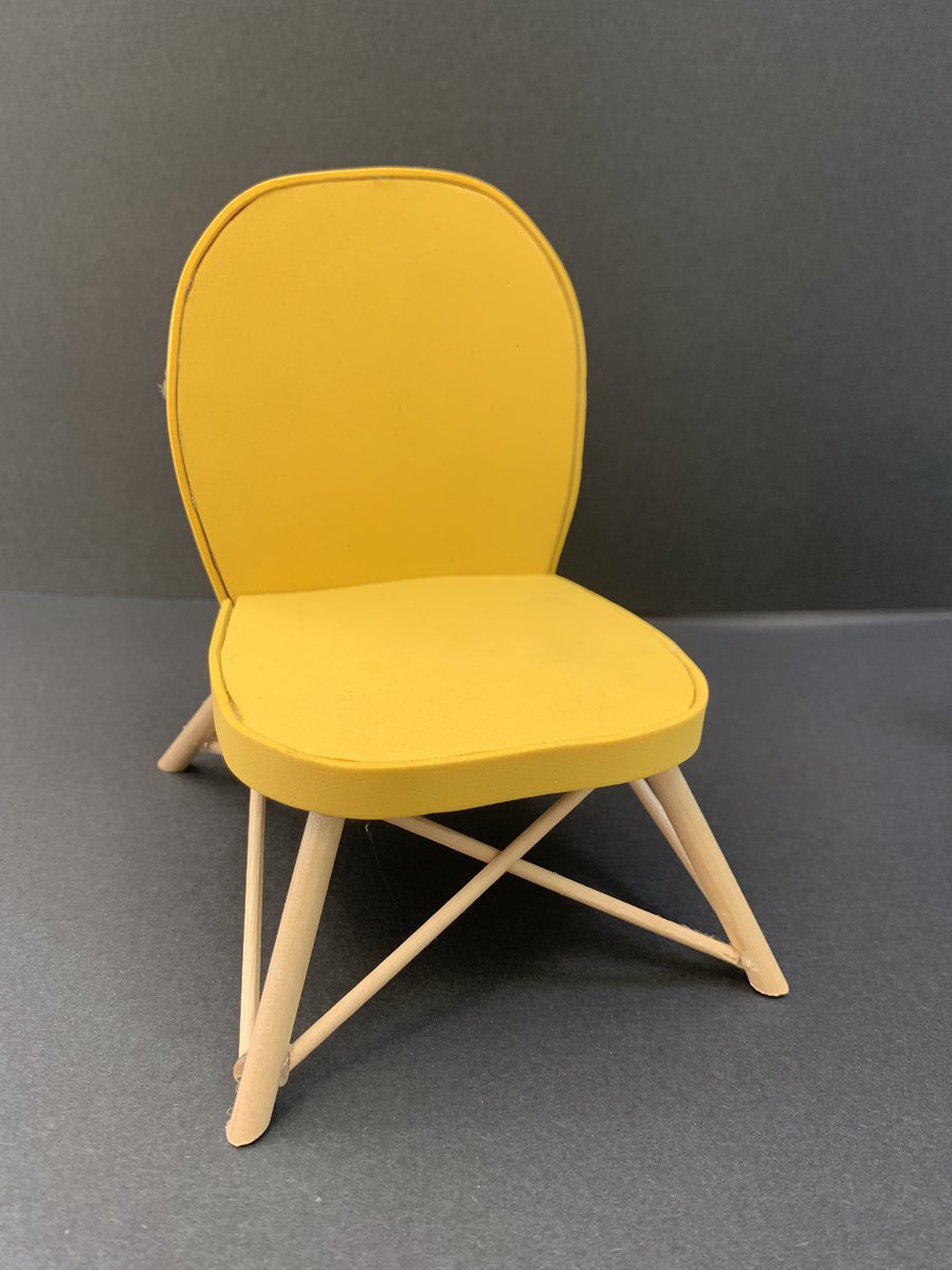 appleton_dt's tweet photo. We’ve moved on from our model chair project but here’s a couple of winners #designandtechnology #modelling #GCSE #studentwork #crafts #ergonomicdesign https://t.co/pleEK49Iss
