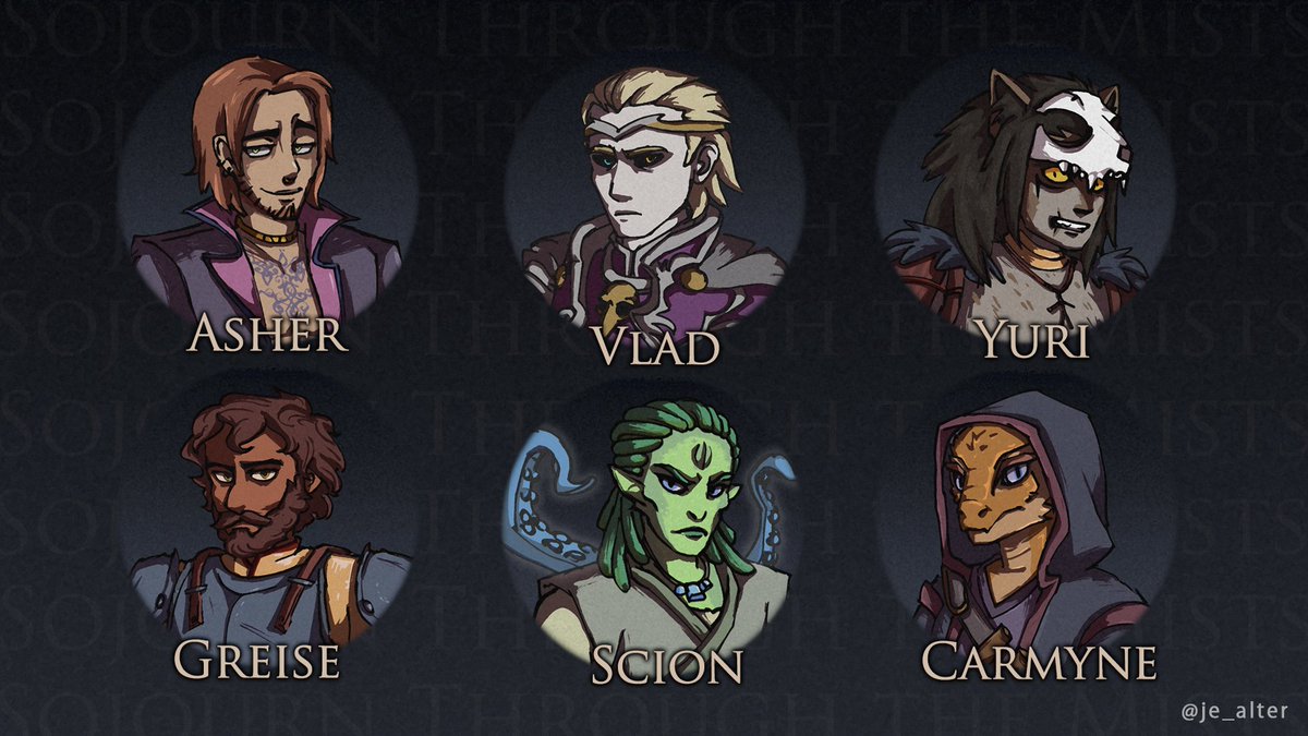 LejendaryAction's tweet photo. Check out the character artwork for this year's charity stream, done by our very own @je_alter !

Isn't she insanely talented?? Thanks for the amazing art as always!

#DnD #dndart #art #artist #artwork #characterart https://t.co/pPd7og40lz