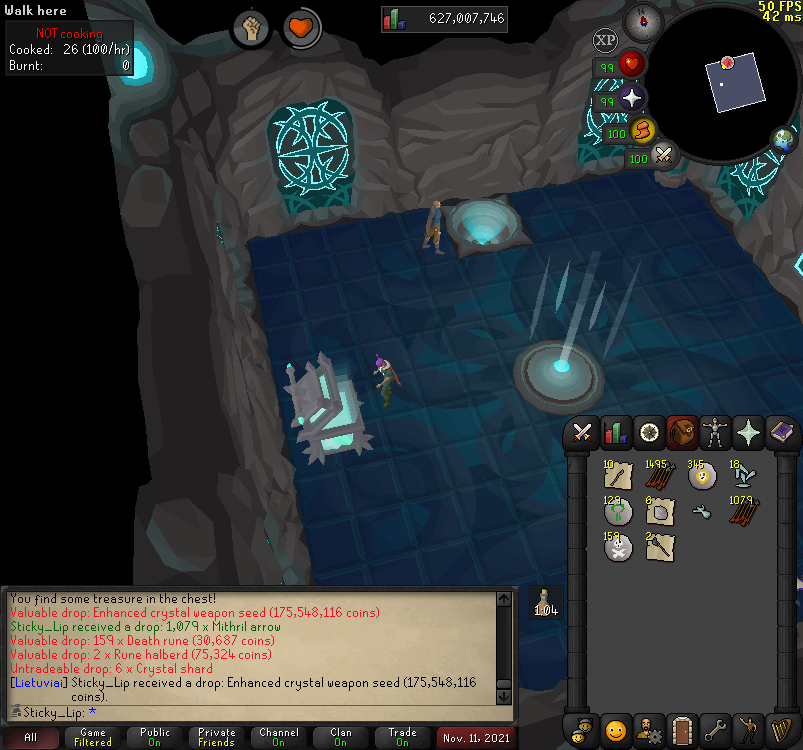 TMartinkus's tweet photo. #Enhanced crystal weapon seed 1310kc done gauntlet! https://t.co/X8J2Fv0lSq