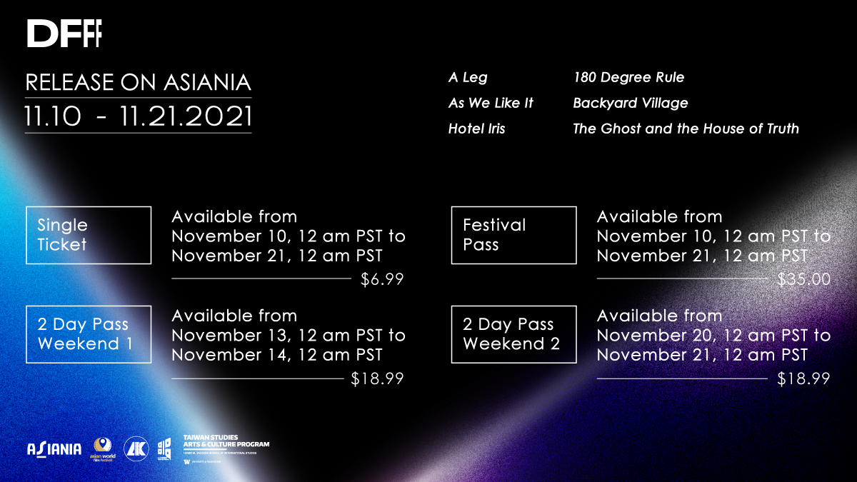 Asiania_me's tweet photo. The Dream Flare Film Festival #DFFF is now in full swing! We have a few ticketing options available (see the graphic below). Unique films from around the world all available on our online platform November 10 - 21. #FilmTwitter #Film #internationalfilm
https://t.co/uZbmmAvY1L https://t.co/Ckgl9hELEz