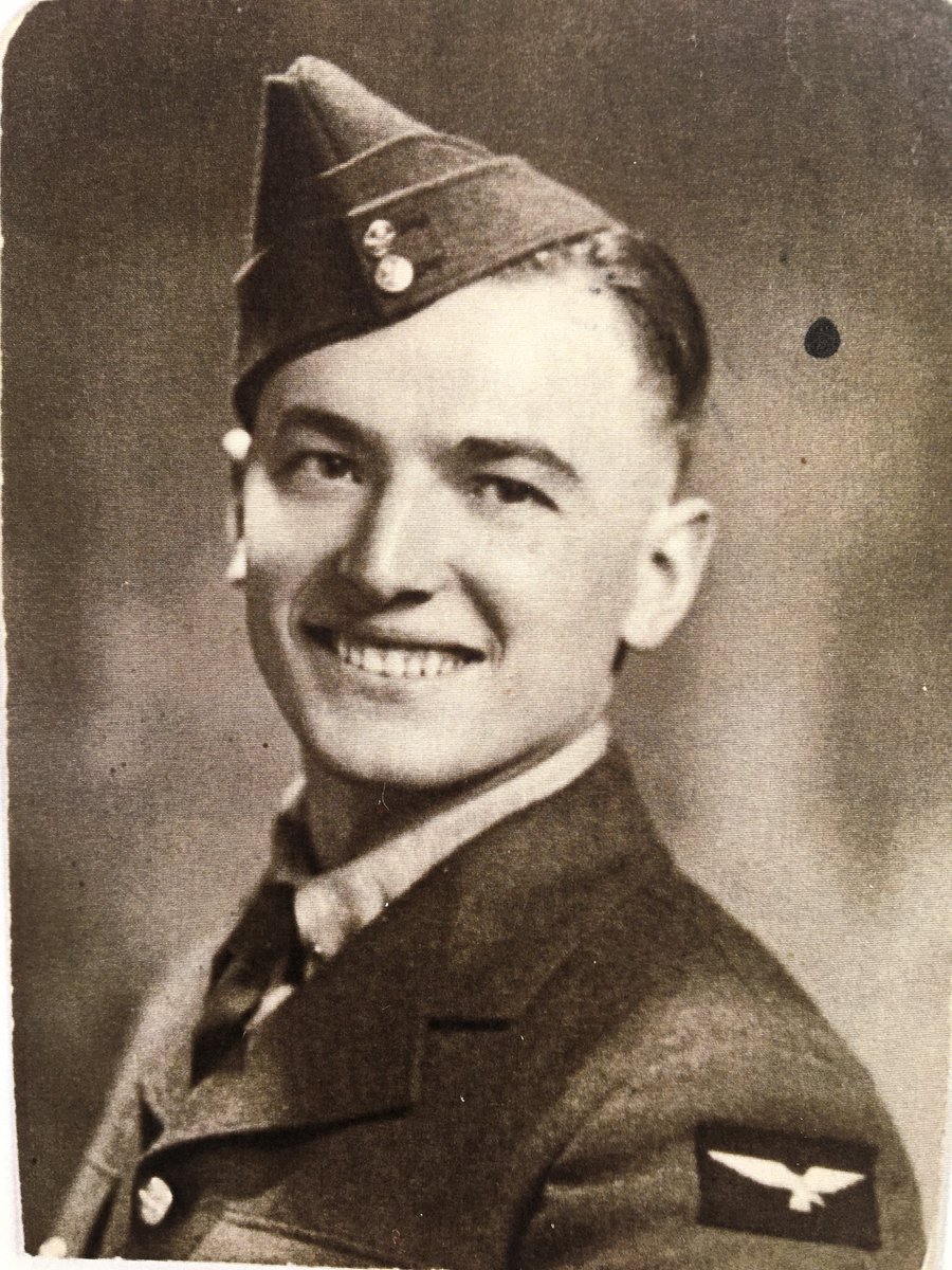 mnelischer's tweet photo. LEST WE FORGET 
My dad - Joe Nelischer - RCAF - just before shipping out to England - 1940 https://t.co/7tCjwavnQ7