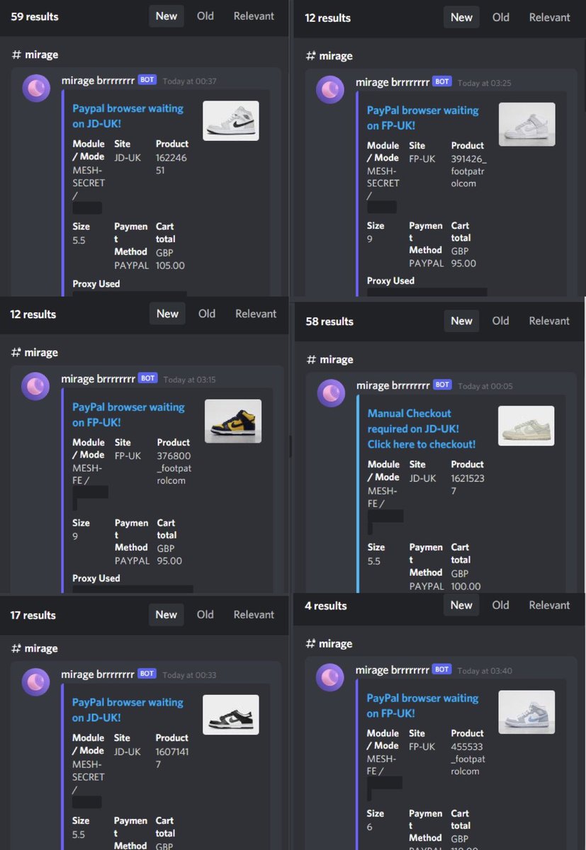 SneakoEvents's tweet image. Massive Thankyou to @thesoleradar and @MirageBots for their hard work and letting me run it up now that mesh is back - best monitors / bot in the game rn 😈