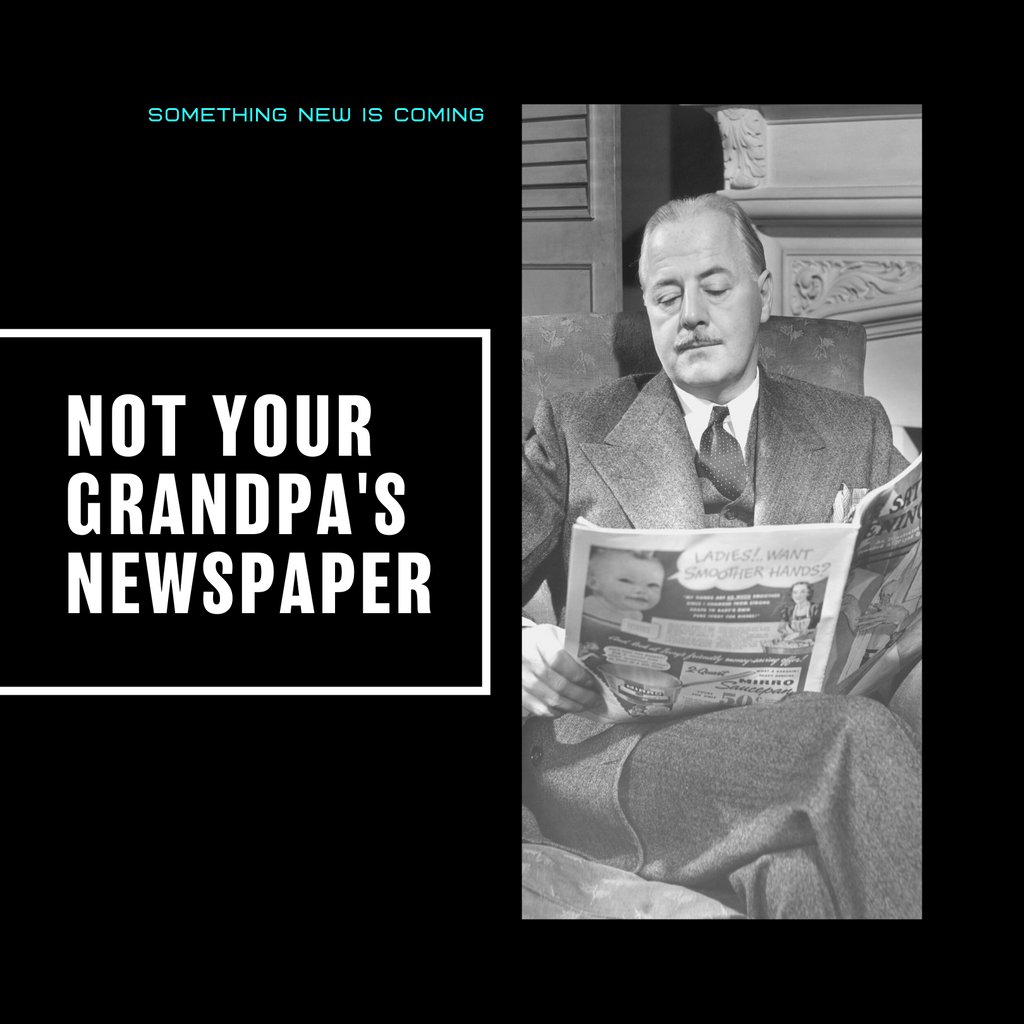 Newsbyte_NFT's tweet photo. I mean... who reads the paper anymore. It's about time newspapers got an upgrade. First drop Nov 26. #NFT #NewNFTs #NFTs https://t.co/ECe9TP6rEK
