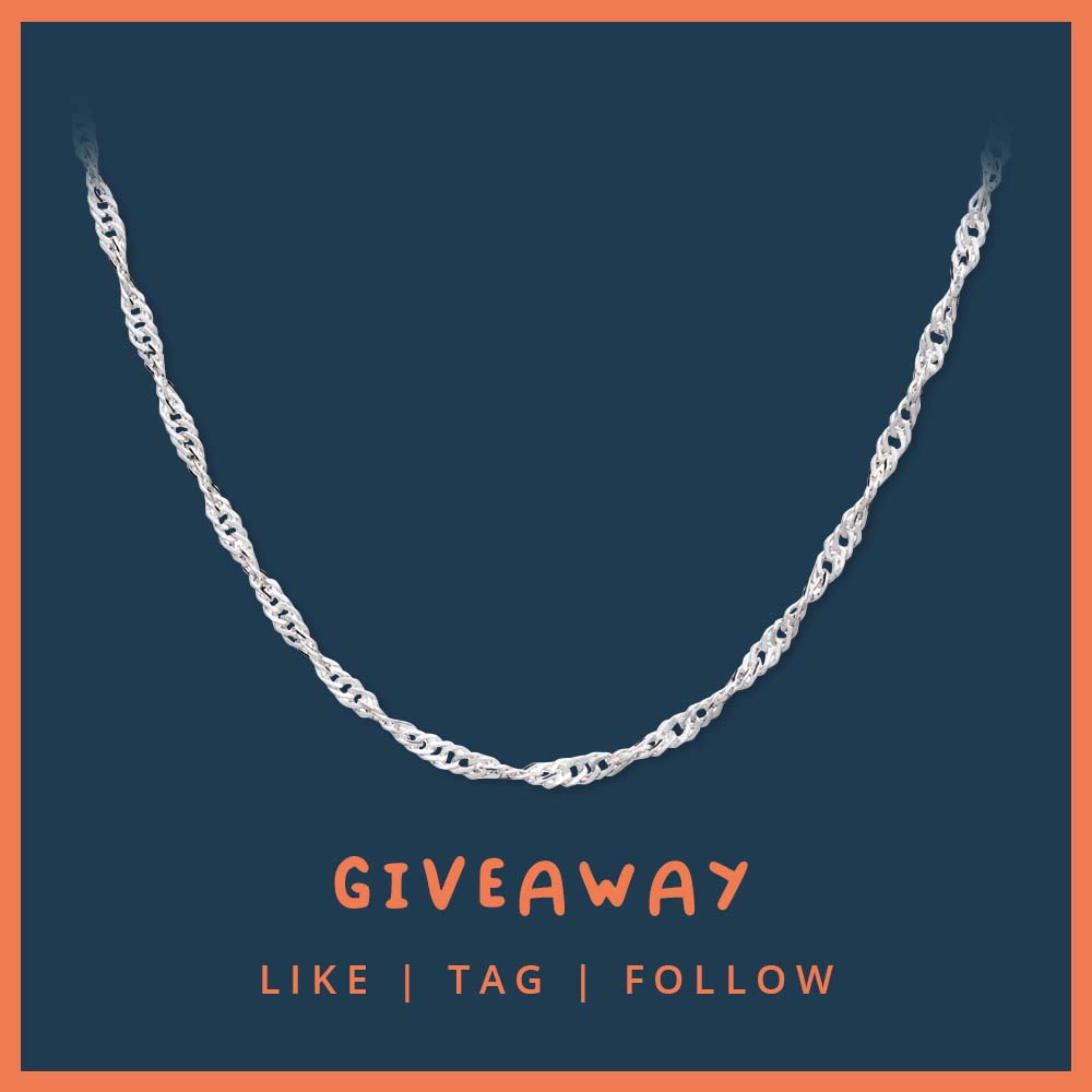 Win a Silver Sparkle Twist Necklace from Rachel Jackson London 😱

✔ Retweet this post 

We have posted this competition across all our social channels and only ONE winner will be picked at random from them all. Competition ends 12th November at 10am. GOOD LUCK! UK comp only..