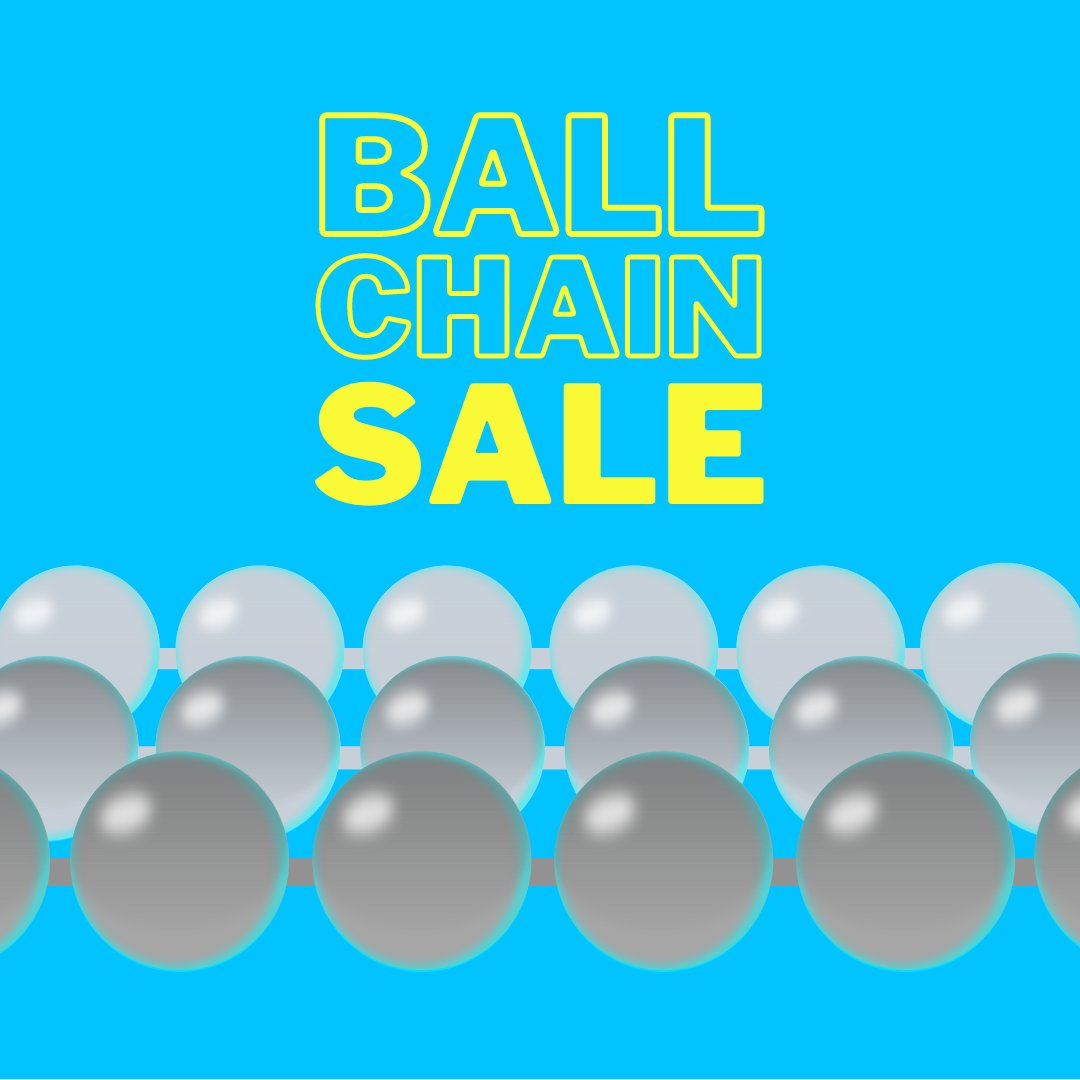 AbaconProducts's tweet image. BALL CHAIN SALE! Save 5% with code BCHAIN5. Limited time. T&amp;amp;Cs apply. Shop stainless steel, chrome, brass &amp;amp; nickel ball chain. Delivery or Melbourne pick-up. ow.ly/Px7x50GL1m1
#chain #ballchain #ballchains #fittings #craft #craftsupplies #hardware #hardwarestore
