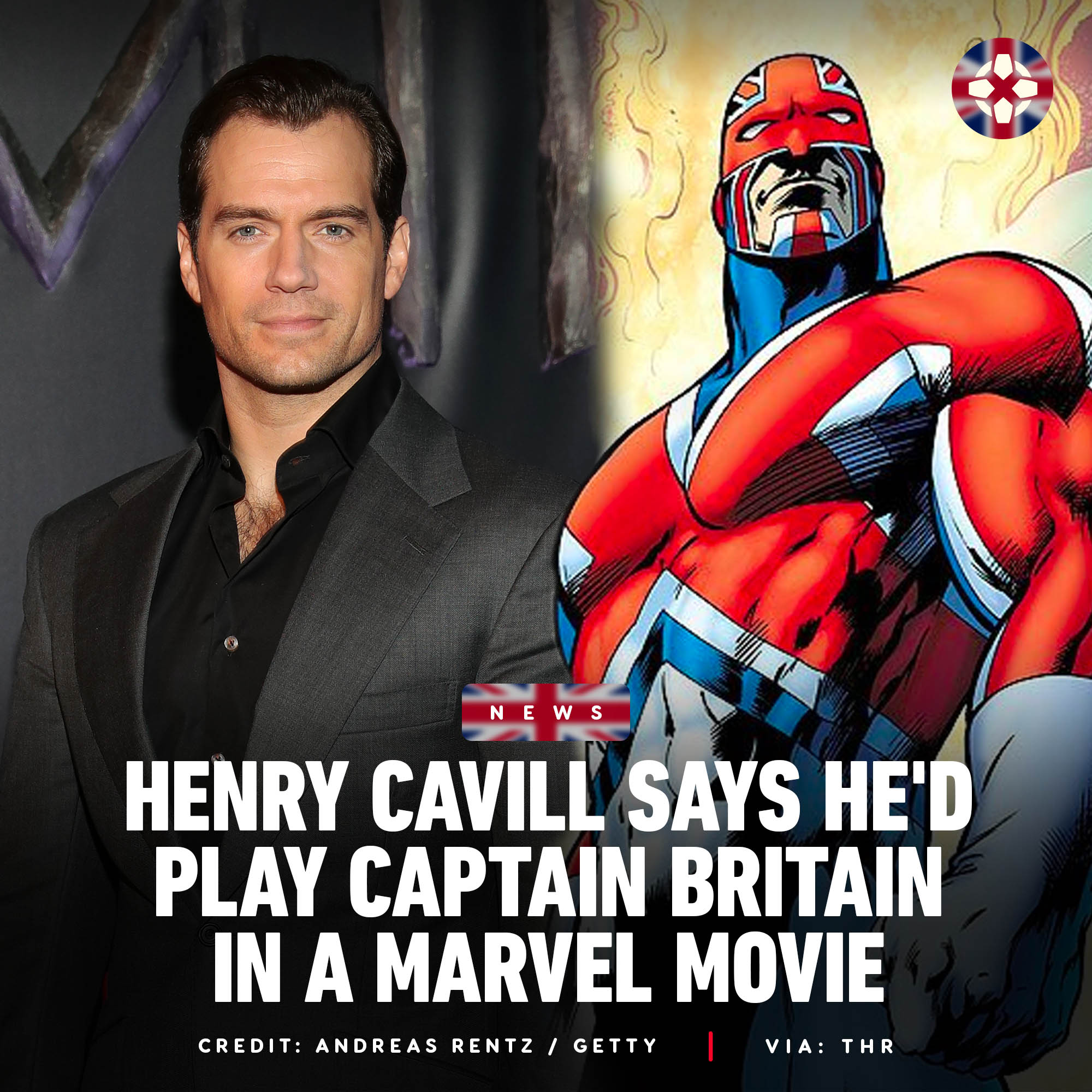 Here's How Henry Cavill Could Look As The MCU's Captain Britain