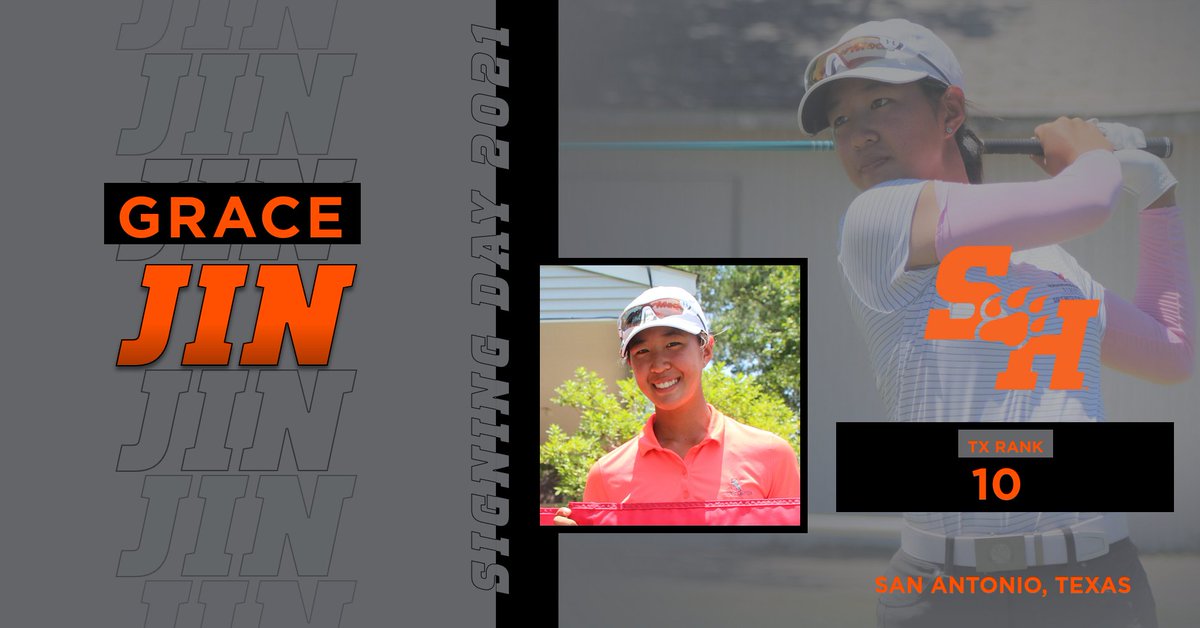 BearkatsWGolf's tweet photo. Welcome Grace Jin to the Bearkat Family https://t.co/X3iH0WgSV7