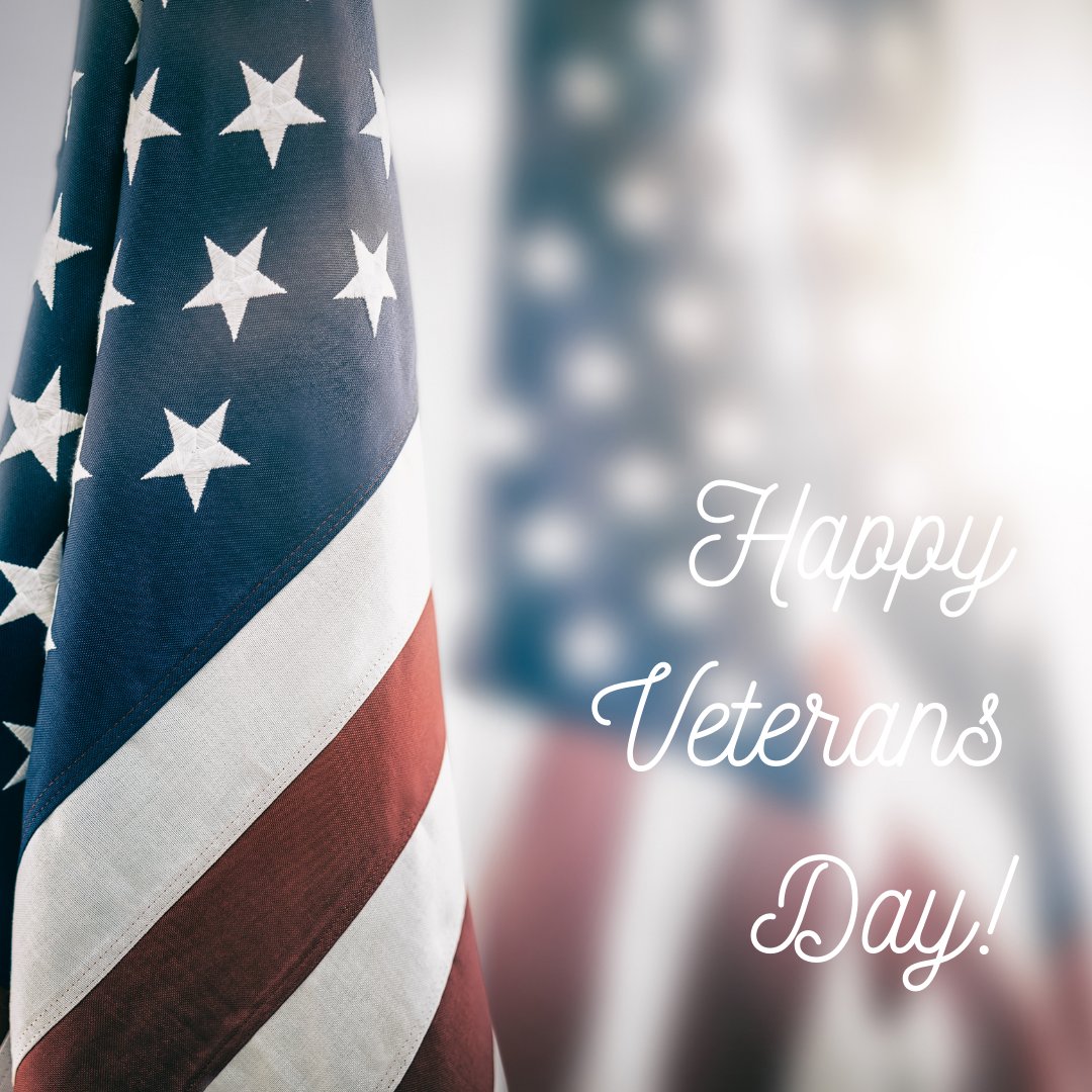 ArriveCarneros's tweet photo. Happy Veterans Day! Today is about honoring those who served and fought for our country. We are so thankful for your service. 🇺🇸

#VeterasDay #ThankYou https://t.co/aYoIy74wwJ