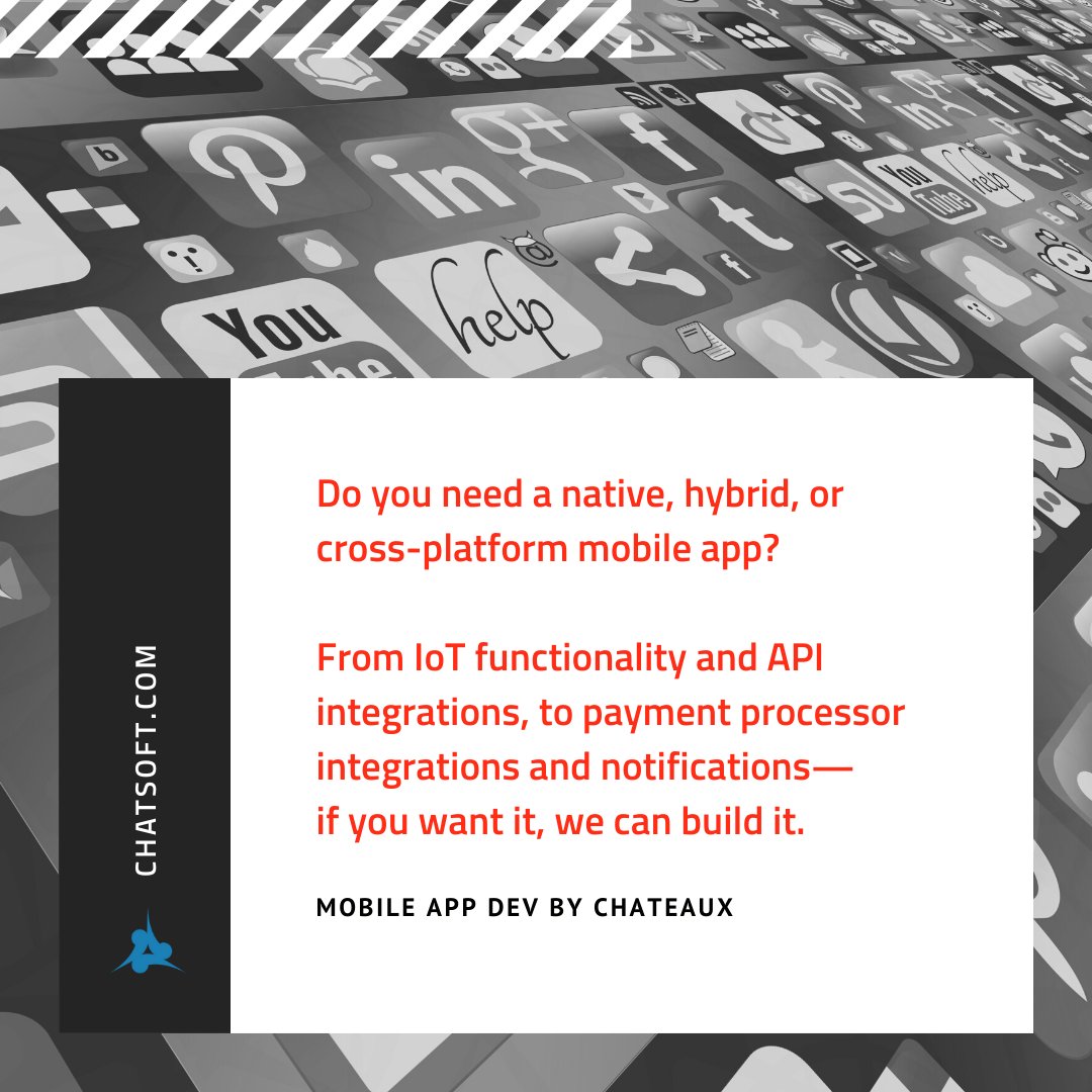 ChatSoft's tweet photo. Does your company need help with mobile app development? Visit our website to get in touch >> https://t.co/8qV1J22AuL 🌐 ✉️

#mobileapps #appdev #mobileapplication #android #ios #iot #api #chateaux #chatsoft #techconsulting #itconsulting #tech https://t.co/GEchLFDz0d