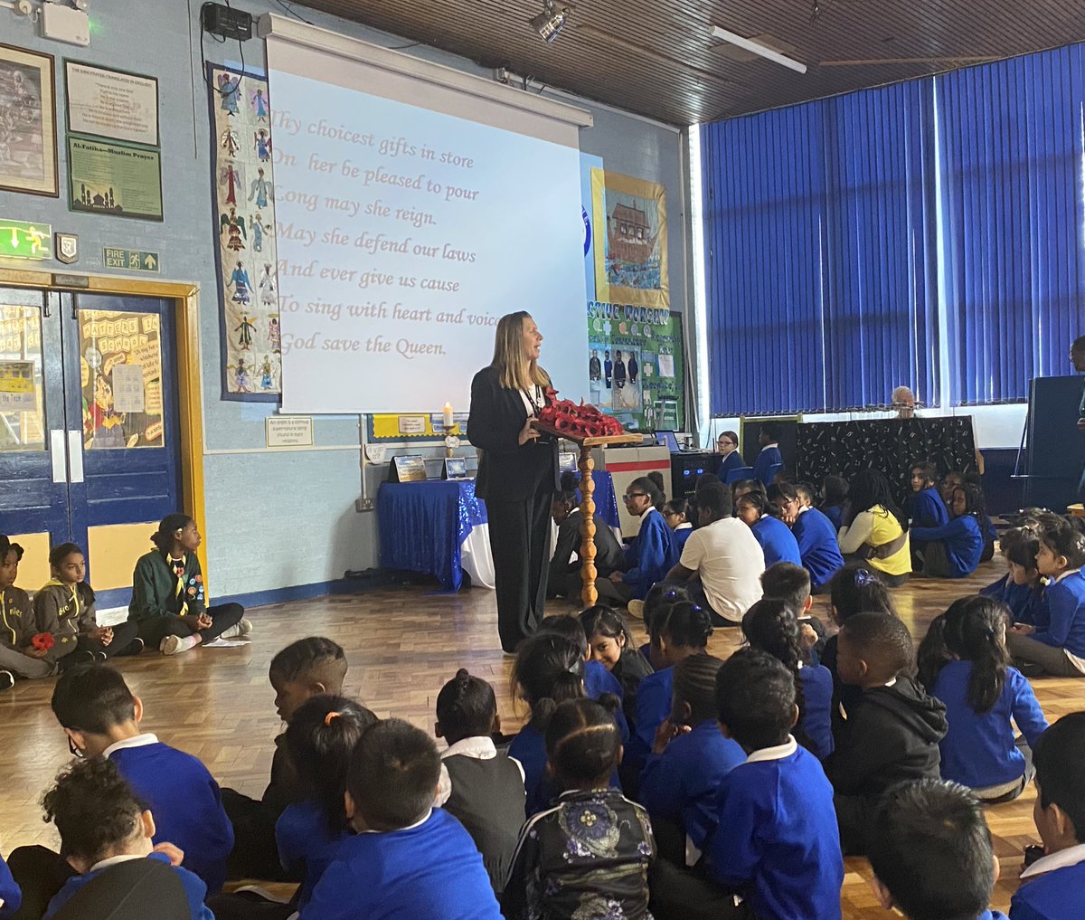 We all took part in a Remembrance service this morning. We remembered all those who served in wars and prayed for those that are still serving for our country. We are forever thankful 🙏🏽 #LestWeForget  #RemembranceDay