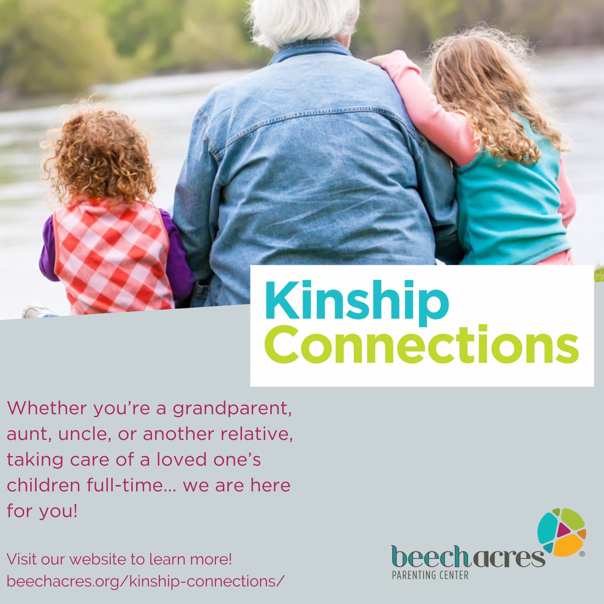 BeechAcres's tweet photo. Whether you’re a grandparent, aunt, uncle or another relative, taking care of a loved one’s children full-time… we are here for you! https://t.co/ZeZqwqsjGn https://t.co/h8roCxDx0s