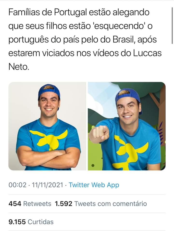 PlnioAlmeida4's tweet photo. Os #portuga vieram aqui roubaram nosso Ouro, invadiram o país tomaram dos índios....

Mais o único Herói possível apareceu, o Homem Foca...

Quem diria que a Colonização reversa viria pelo ...  #LucasNeto https://t.co/2WSNMoVuUM