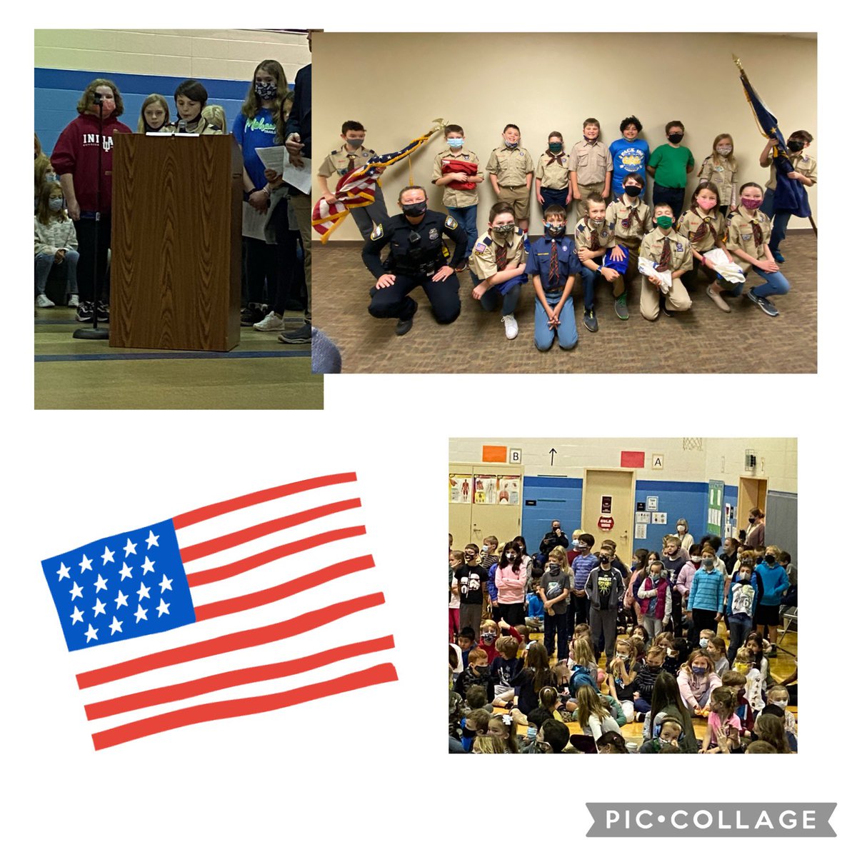 Our MTE School Family gathered toremember our Veterans today! <a href="/myccs/">myccs</a>