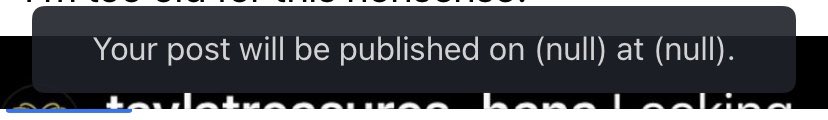 BioSciFan's tweet photo. Why does Facebook keep telling me my post will be published on (null) at (null)? Is this @meta? Am I in @meta? #Metaverse https://t.co/TQNHMq7dNh