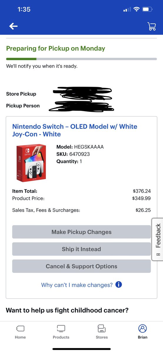 Menardsguy1991's tweet photo. @IAmMeAreYouU @SwitchStockNews Got mine from Best Buy today. https://t.co/T1CNvhLeE7