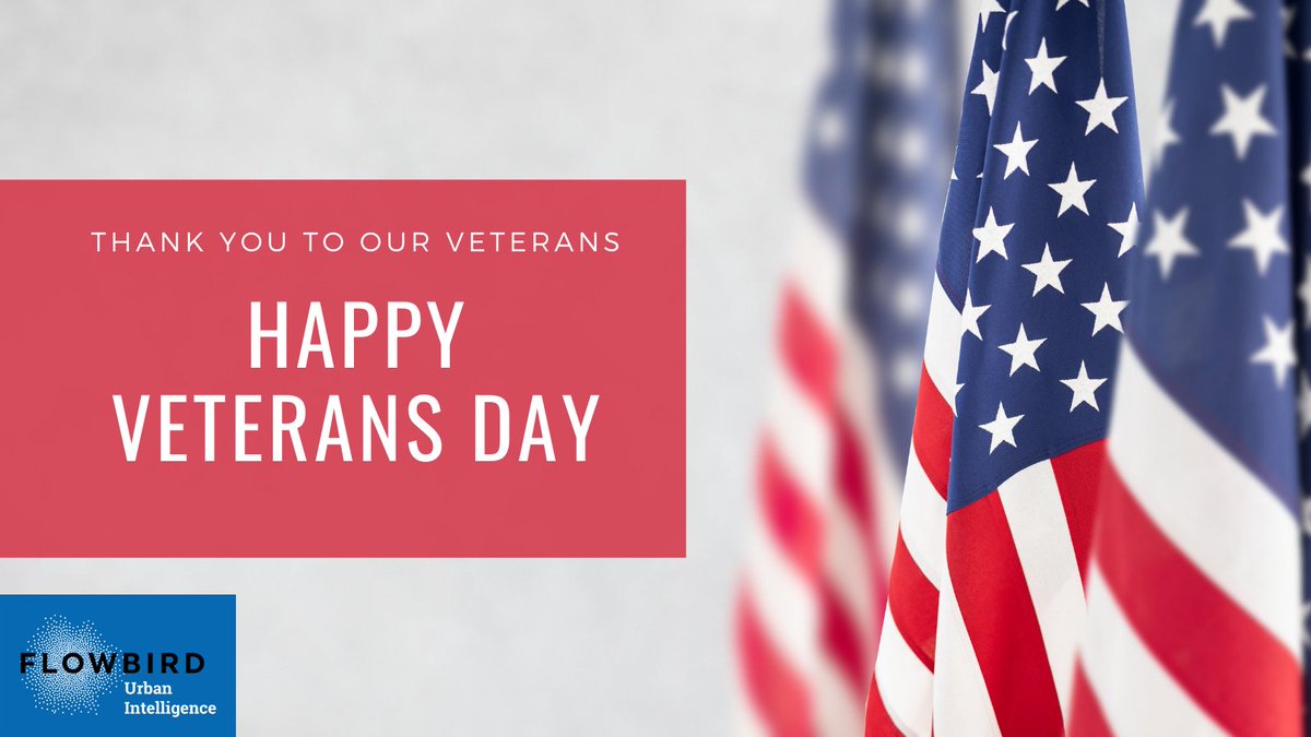 FlowbirdAmerica's tweet photo. Happy #VeteransDay from all of us here at Flowbird America. We have great appreciation for your commitment and service to our country!
#VeteransDay #VeteransDay2021 #Flowbird https://t.co/SFnokoKbK9